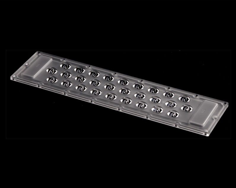 Streetlighting Lens 28pcs 260×68mm Water-resistant High Transmittance Good Light Control 3030LEDs Lens