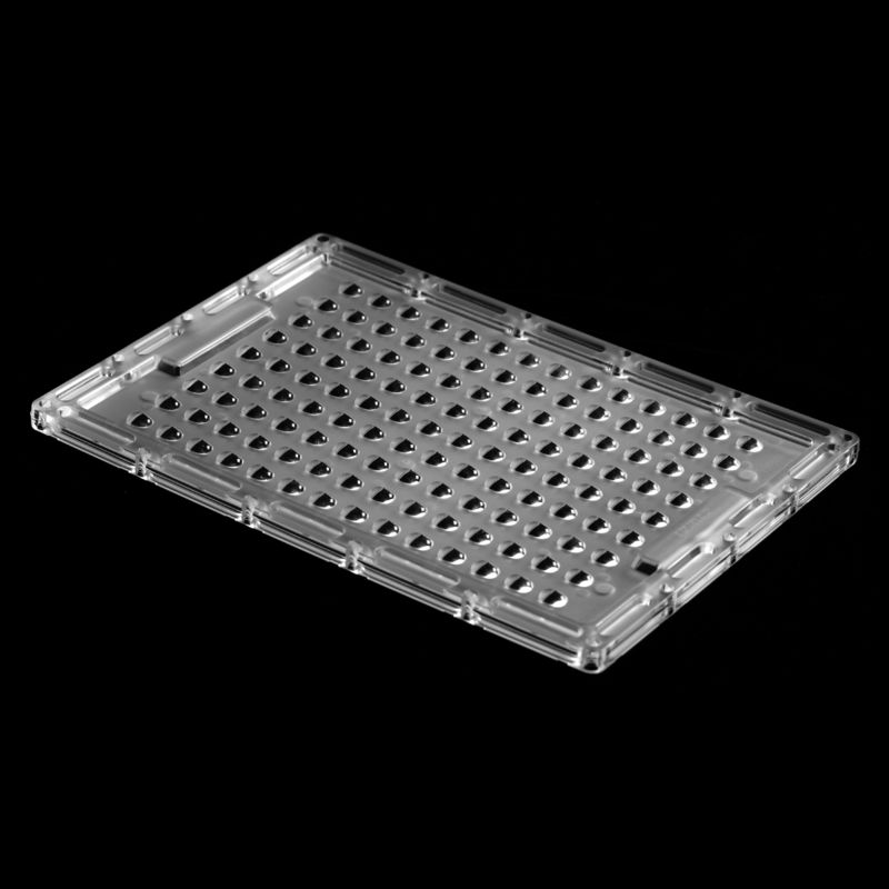 Waterproof 241.35×170.35mm Size 126pcs 3030 LED Uniform Light Output Floodlighting Lens