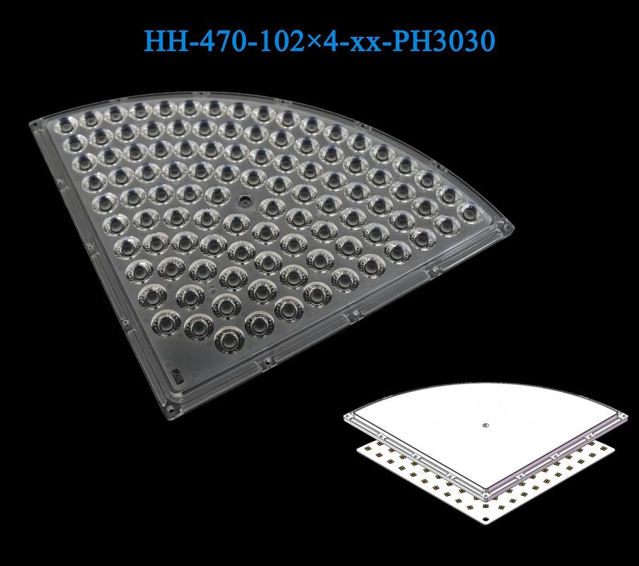 High-Output Arena Lens 272×272mm | 408pcs 3030 LEDs | 10°–90° Multiple Options & Low-Glare Optics