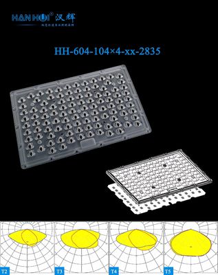 416pcs 2835LEDs T2M/T3M/T4S/T5 Available High-Efficient PC Material Optimal Light Output Street Lighting & Parking Lot Lighting LED Lens