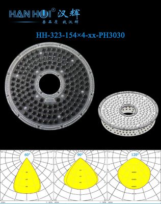 LED UFO High Bay Light Lens 154×4pcs 3030/2835LEDs Waterproof High Power Lighting Lens