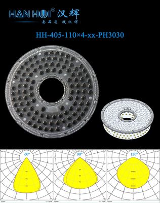 110×4pcs 3030&2835LEDs UFO High Bay Lighting Lens 263.03×9mm Size Water-Resistant Industrial Light Lens
